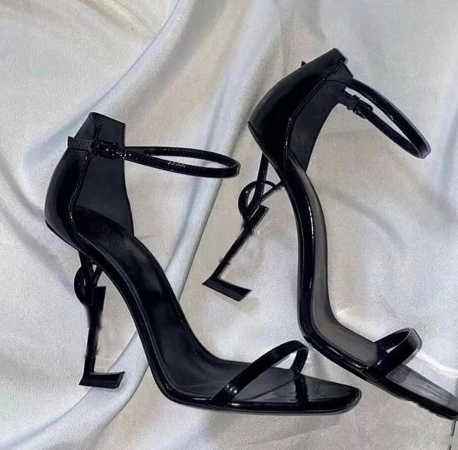 With Box OPYUM Sandals Sexy shoes Woman Summer Sandals High-heeled Wedding shoess Pointed toe Fashion Single High heel