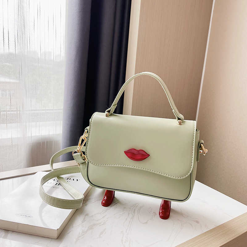 Popular Small Bag Women Fashion Design Funny Ins Cute Portable Cross Body Small Square Bag 230208
