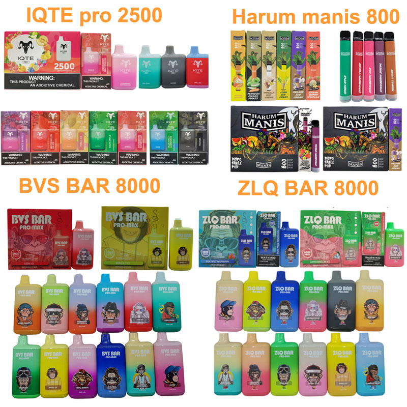 100% Original IQTE Pro 2500 Puffs Electronic Cigarettes BVS BAR 8000 Mesh Coil Harum manis 800 puffs Disposable Vape rechargable battery 5% 2% 0% Authorized
100% Original IQTE Pro 2500 Puffs Electronic Cigarettes BVS BAR 8000 Mesh Coil Harum manis 800 puffs Disposable Vape rechargable battery 5% 2% 0% Authorized