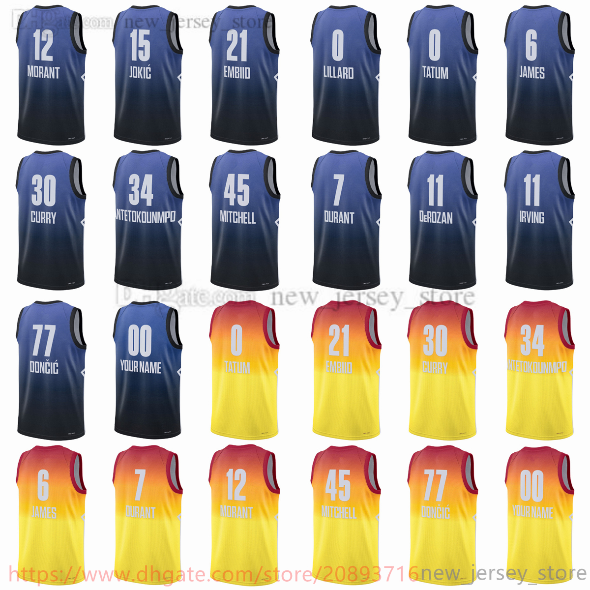 2022-23 All-Star Basketball Jersey New Printed 34 Giannis 11 Demar Antetokounmpo DeRozan 1 Devin James Booker Harden 15 Nikola 21 Joel Jokic Embiid Kawhi 2 Leonard, Printed shorts
2022-23 All-Star Basketball Jersey New Printed 34 Giannis 11 Demar Antetokounmpo DeRozan 1 Devin James Booker Harden 15 Nikola 21 Joel Jokic Embiid Kawhi 2 Leonard, Printed shorts
