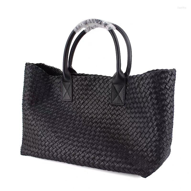 Evening Bags Luxury Oversized Women Tote High Quality Genuine Leather Knitting Shoulder Shopper Woven Retro Female Bag, Black
Evening Bags Luxury Oversized Women Tote High Quality Genuine Leather Knitting Shoulder Shopper Woven Retro Female Bag, Black