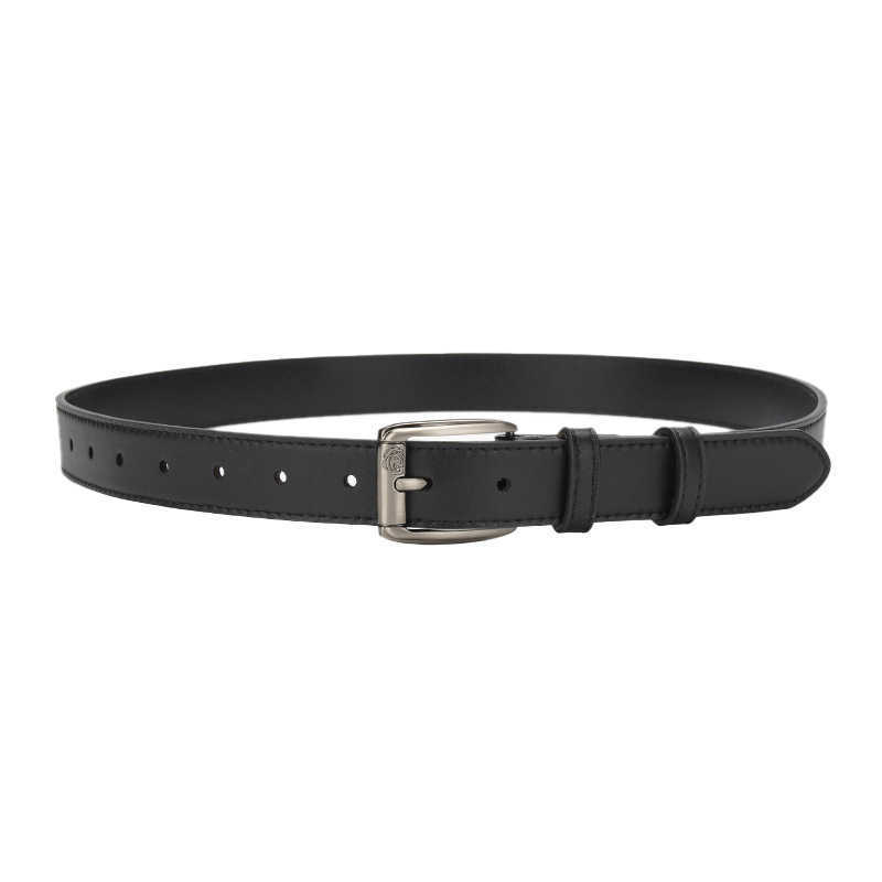 Belts New Leather Women's Belt Zinc Alloy Needle Buckle Perforated Belt Casual Jeans Simple and Versatile Student Belt G230207