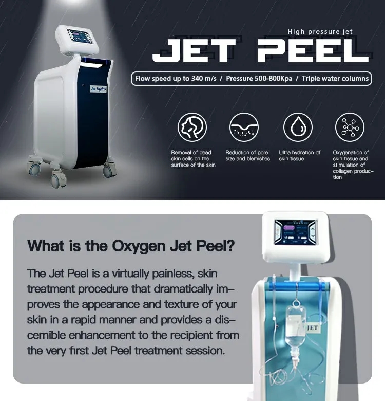 Oxygen Health Jet Peel water machine hydra dermabrasion anti-wrinkle beauty machine for high pressure Non-invasive injection