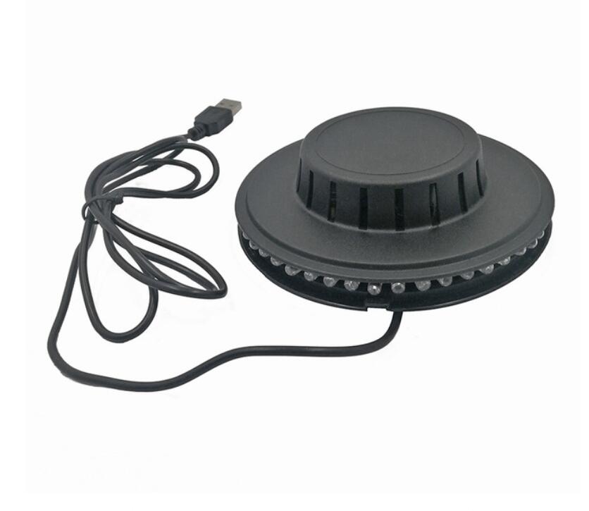 8W RGB Sunflower Rotating Laser Projector Lighting Disco Wall Stage Light Bar DJ Sound Background Christmas Party Lamp