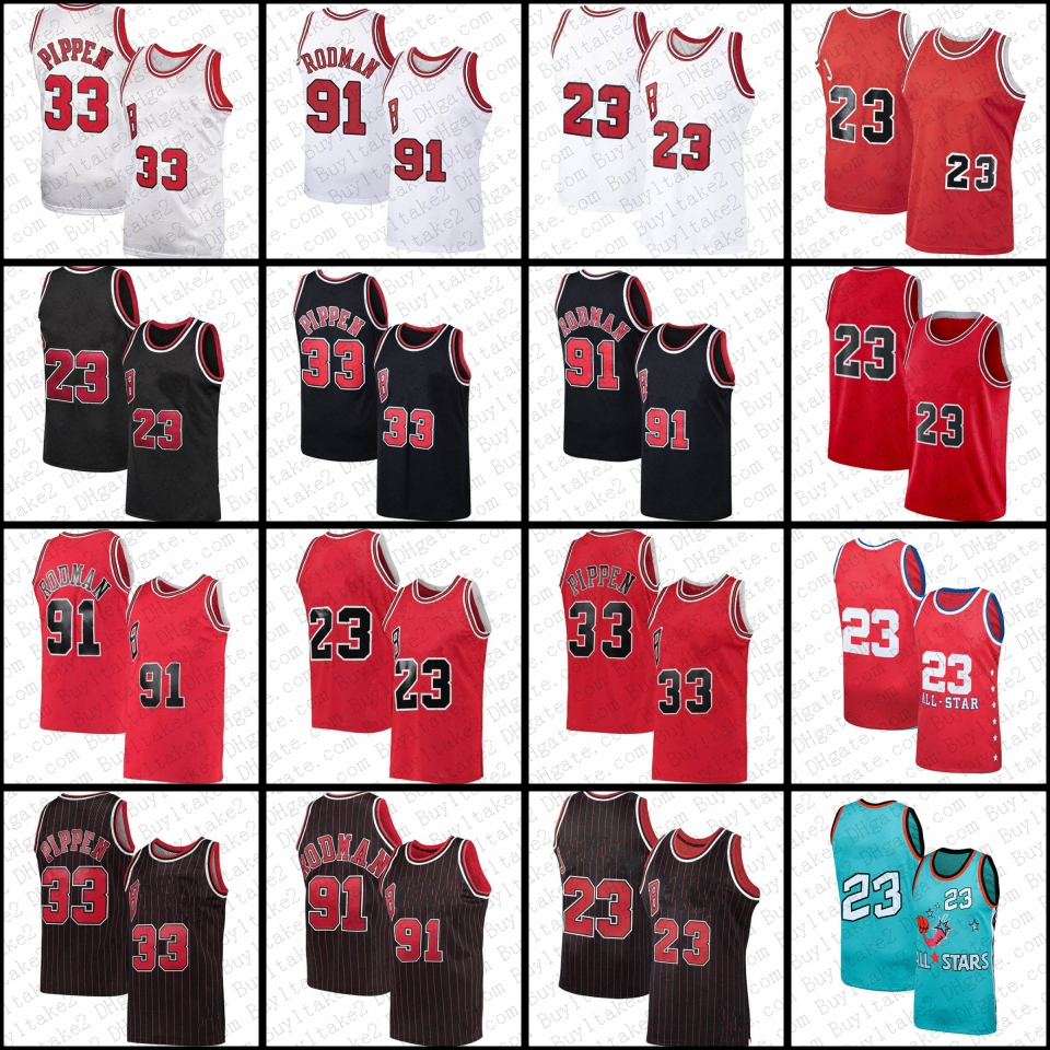 Michael Scottie Pippen Dennis Rodman Basketball Jersey Bull Retro Shirt 23 33 91 Black White, Mens
Michael Scottie Pippen Dennis Rodman Basketball Jersey Bull Retro Shirt 23 33 91 Black White, Mens