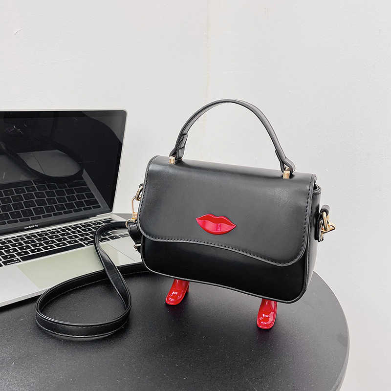 Popular Small Bag Women Fashion Design Funny Ins Cute Portable Cross Body Small Square Bag 230208