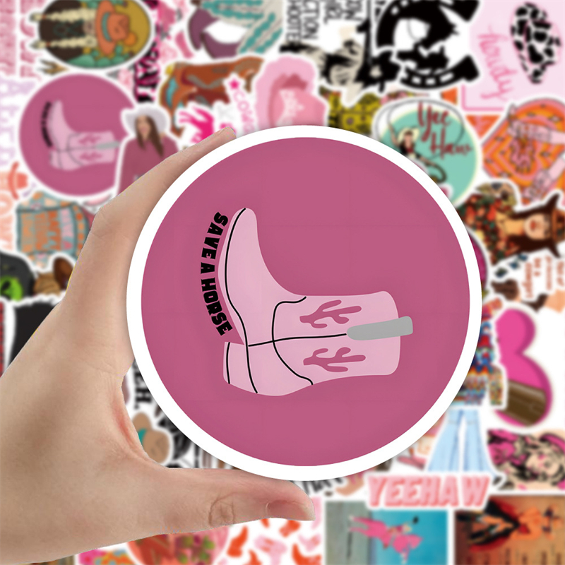 50Pcs cute cowgirl Sticker cartoon girl howdy Graffiti Kids Toy Skateboard car Motorcycle Bicycle Sticker Decals Wholesale