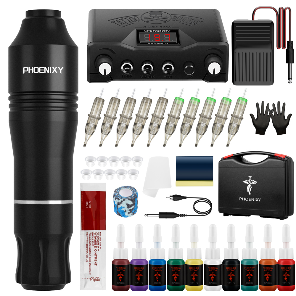 Tattoo Guns Kits Tattoo Kit Tattoo Machine Set Complete Beginner Tattoo Pen Machine Kit Stick And Poke Pigments For Permanent Makeup Accessories 230208
Tattoo Guns Kits Tattoo Kit Tattoo Machine Set Complete Beginner Tattoo Pen Machine Kit Stick And Poke Pigments For Permanent Makeup Accessories 230208
