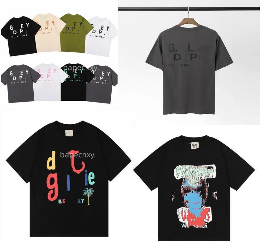 Men's T-shirts Galleryes depts Designer Summer Gallary Shirt Alphabet Printed Star Same Round Neck Short Sleeve T-shirt for Men and Women, Cust22
Men's T-shirts Galleryes depts Designer Summer Gallary Shirt Alphabet Printed Star Same Round Neck Short Sleeve T-shirt for Men and Women, Cust22