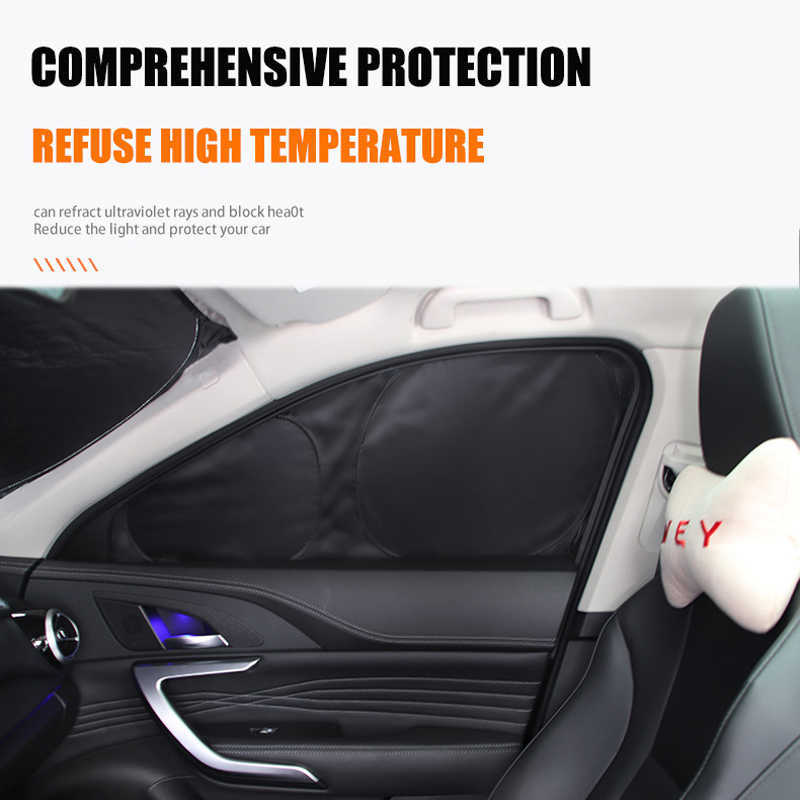Car Sun Shade For Tesla Model 3 Y X S 2021 2022 Windshield Sunshade Cover Protector Front Side Window Privacy Blind Shading Kids