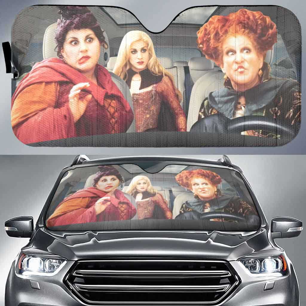 Hocus Pocus Car Sun Shade Sarah Sanderson Winifred Sanderson Mary Sanderson Car Windshield Car Accessories