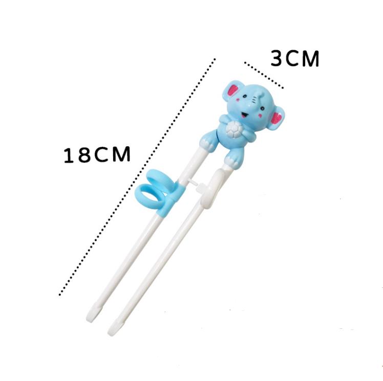 Baby Learning Training Chopsticks Cartoon Animal Shaped Reusable Cute Kids Utensils Non Slip Chopstick SN5107