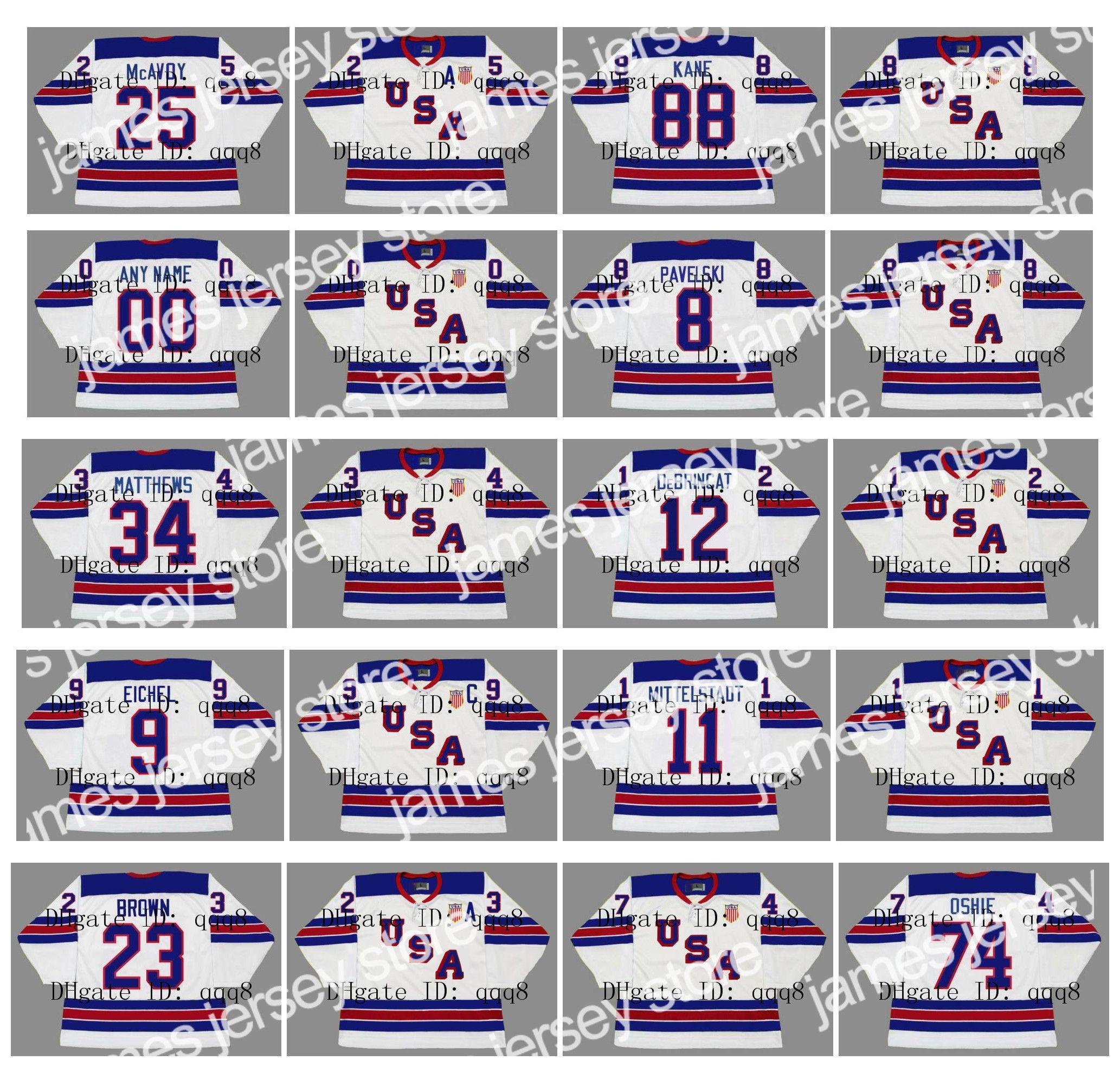 CUSTOM Hockey Jerseys 2010 2014 2016 Vintage Team USA Jerseys 25 CHARLIE McAVOY 12 ALEX DeBRINCAT 9 JACK EICHEL 11 CASEY MITTELSTADT 23 DUST, As pic
CUSTOM Hockey Jerseys 2010 2014 2016 Vintage Team USA Jerseys 25 CHARLIE McAVOY 12 ALEX DeBRINCAT 9 JACK EICHEL 11 CASEY MITTELSTADT 23 DUST, As pic