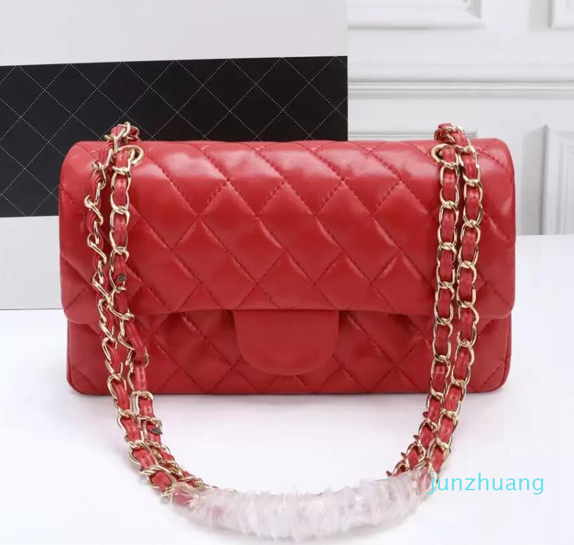 Designer - custom luxury brand handbag Women's bag 2023 leather gold chain crossbody 2.55cm black and white pink cattle clip sheepskin shoulder, Red
Designer - custom luxury brand handbag Women's bag 2023 leather gold chain crossbody 2.55cm black and white pink cattle clip sheepskin shoulder, Red