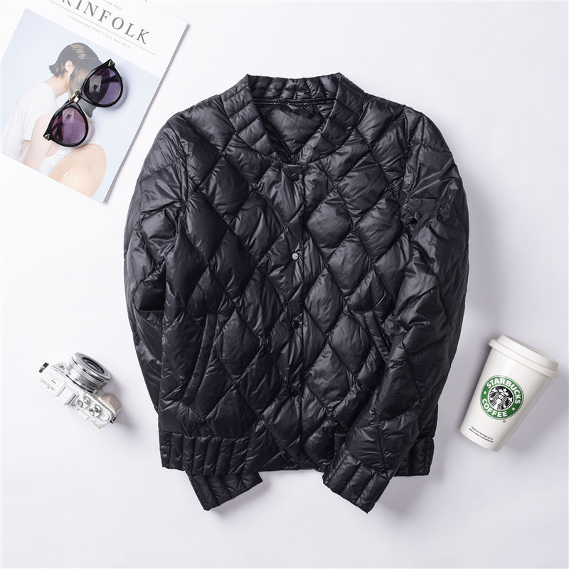 Women s Vests Women White Duck Down Jacket Autumn Winter Female Single breasted Ultra Light Coat Parkas Lingge Short Tops SE564 230208