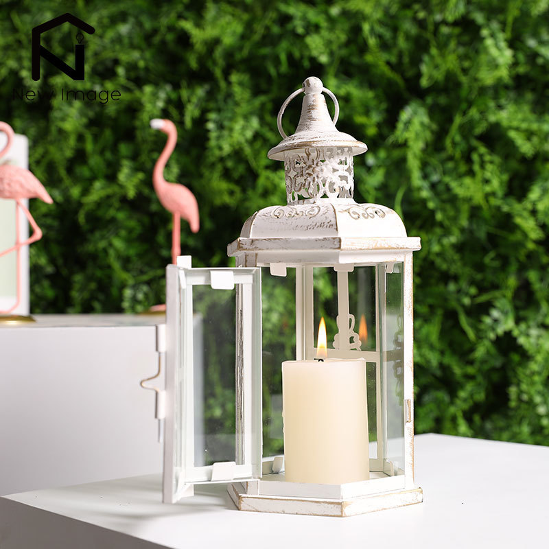 Holders Vintage Candle Holder Lanterns Metal Hanging Decorative Lantern Candleholder Home Decor for Indoor Outdoor Weddings 230208