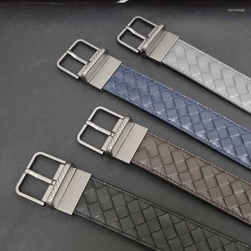 Belts Fashion Business Men Leather Belt Alloy Pin Buckle Hand Woven Women Strap Jeans Casual Pants Braided, Black
Belts Fashion Business Men Leather Belt Alloy Pin Buckle Hand Woven Women Strap Jeans Casual Pants Braided, Black
