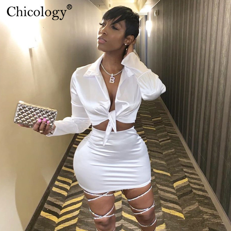 Two Piece Dress Chicology Women Silky Satin 2 Set Lace Up Long Sleeve Crop Top Skirt Autumn Winter Clothes Fashion Sexy Outfits 230209, White
Two Piece Dress Chicology Women Silky Satin 2 Set Lace Up Long Sleeve Crop Top Skirt Autumn Winter Clothes Fashion Sexy Outfits 230209, White