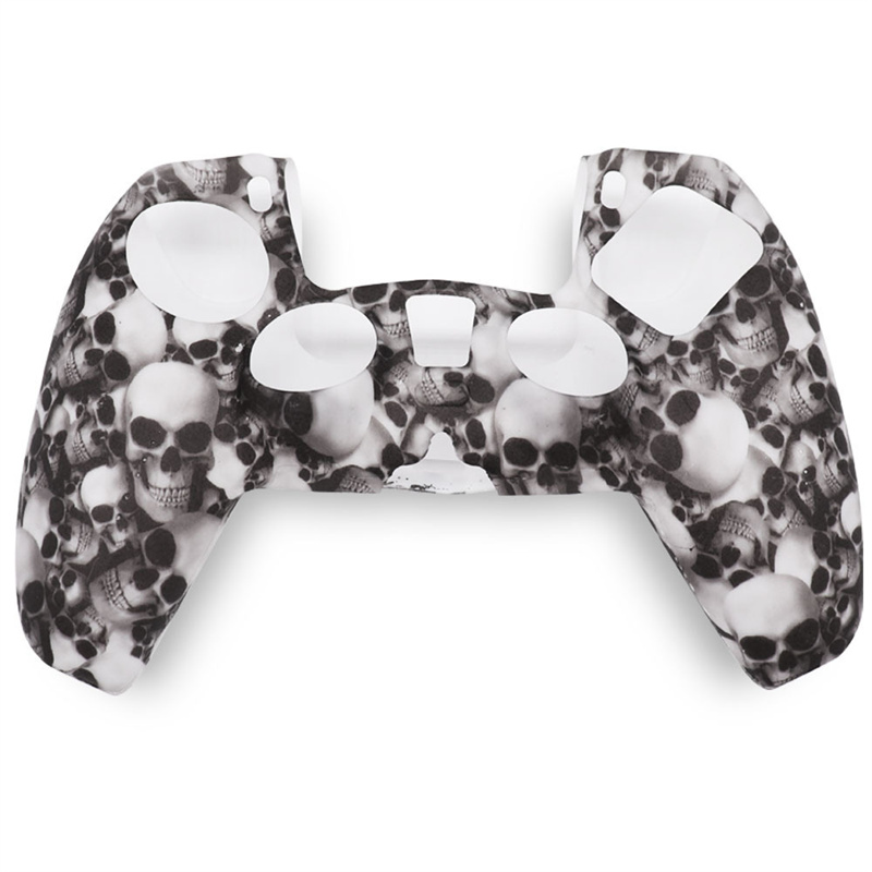 Soft Protective Cover Silicone Case Skin Protector Cases Camouflage Watercolor Printing Cover For PS5 Controller Playstation 5 Gamepad Joystick
