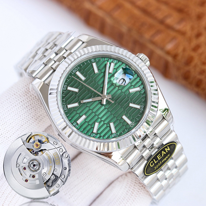 woman designer watches mechanical wristwatch 36mm 3135 automatic 41mm movement 3235 waterproof green dial jubilee bracelet date just women oyster models, Color 13
woman designer watches mechanical wristwatch 36mm 3135 automatic 41mm movement 3235 waterproof green dial jubilee bracelet date just women oyster models, Color 13