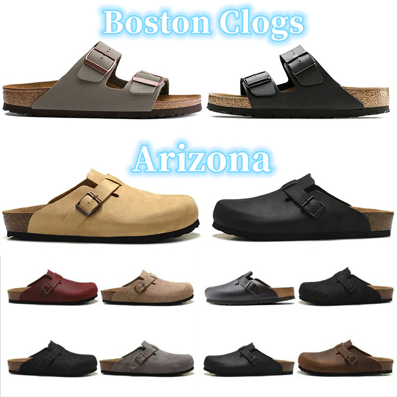 Designer Sandals birks birkenstock boston clog arizona gizeh men women summer autumn winter slippers Leather felt Sliders Outdoor Indoor Buckle Strap bostons 35-46
