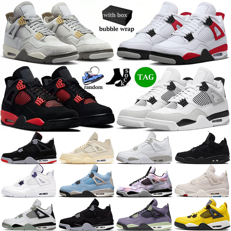With Box Jumpman 4 4s Mens Basketball Shoes Craft Military Black Red Thunder University Blue White Oreo Sail Bred Black Cat Trainers
With Box Jumpman 4 4s Mens Basketball Shoes Craft Military Black Red Thunder University Blue White Oreo Sail Bred Black Cat Trainers