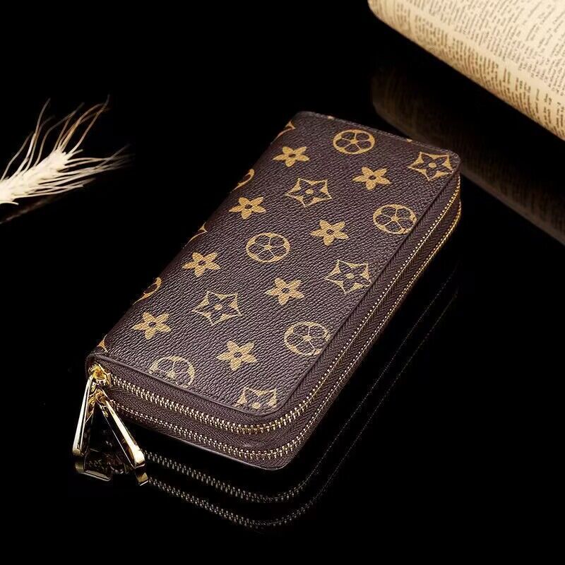 Designers Double ZIPPY WALLET High Quality Soft Leather Mens Womens Iconic textured Fashion Long Zipper Wallets Coin Purse Card Case Holder Wih Box Dust bag 5 colour, Black+flower
Designers Double ZIPPY WALLET High Quality Soft Leather Mens Womens Iconic textured Fashion Long Zipper Wallets Coin Purse Card Case Holder Wih Box Dust bag 5 colour, Black+flower