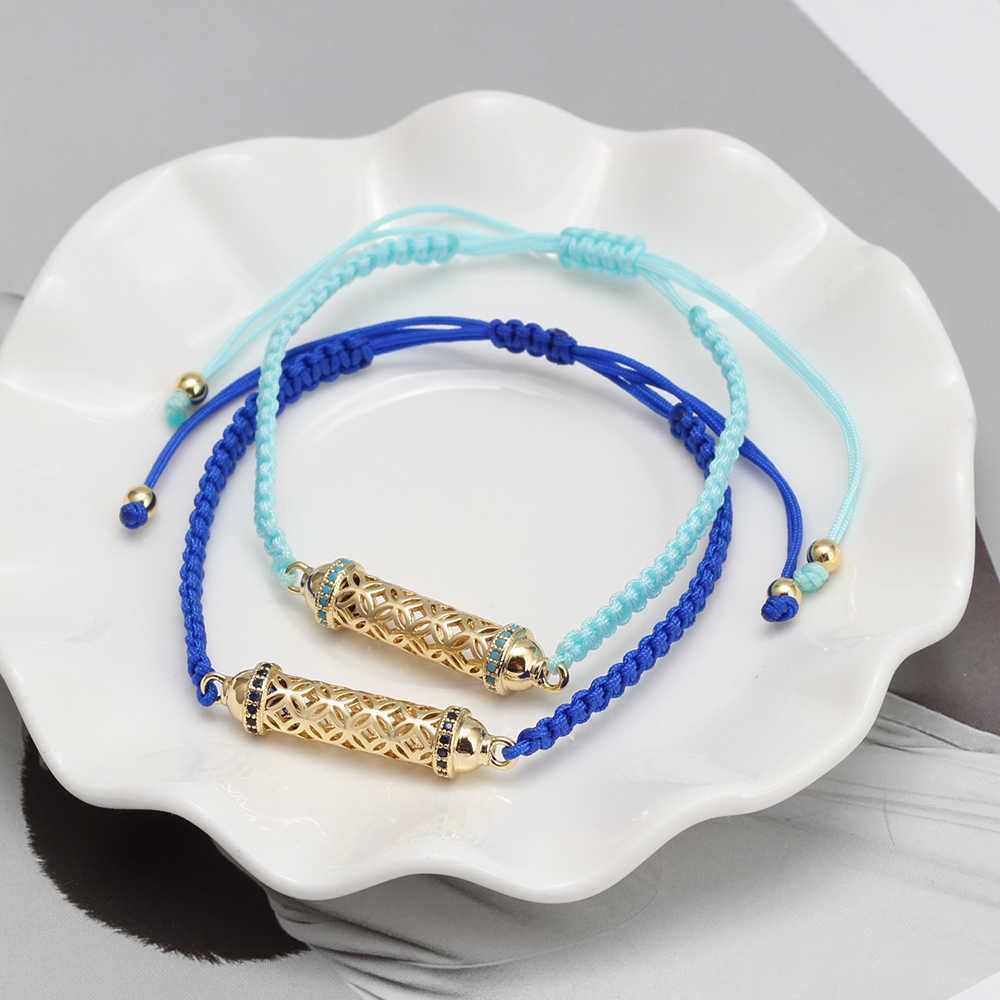 Link Chain Card Zircon Enamel Connector Bracelet For Women Girls Fashion Jewelry Accessories Gift Adjustable Cord Chain Bracelet 2022 G230208