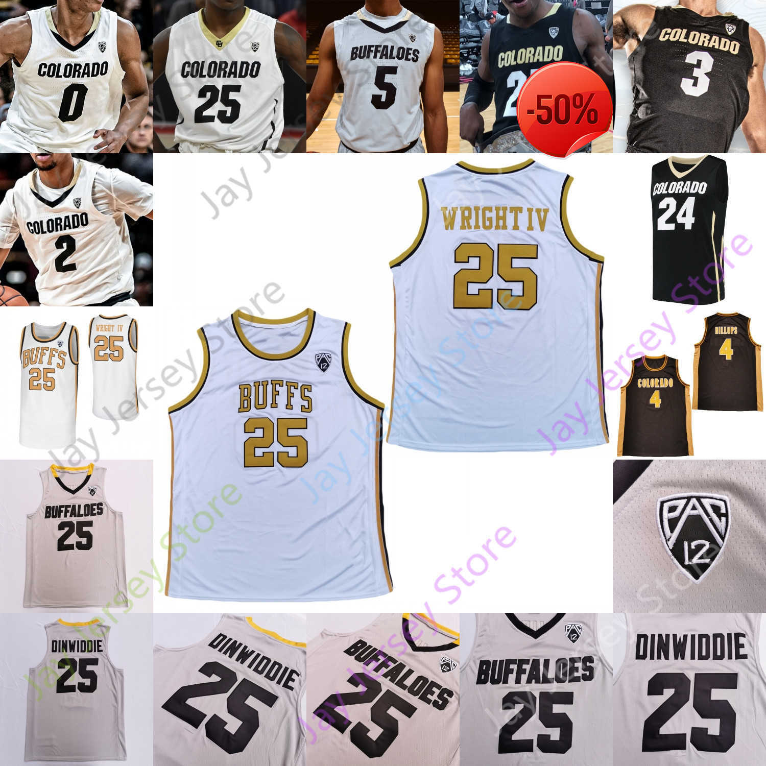 Colorado Buffaloes Basketball Jersey NCAA College Maddox Daniels Burks White Nique Clifford Jabari Walker Keeshawn Barthelemy Horne O'Brien, White 2019
Colorado Buffaloes Basketball Jersey NCAA College Maddox Daniels Burks White Nique Clifford Jabari Walker Keeshawn Barthelemy Horne O'Brien, White 2019