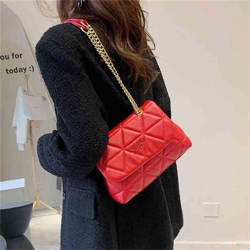 10% OFF Handbag High quality 2023 new bag trend chain Korean version solid color soft leather rhombic lattice embroidered thread, White13
10% OFF Handbag High quality 2023 new bag trend chain Korean version solid color soft leather rhombic lattice embroidered thread, White13