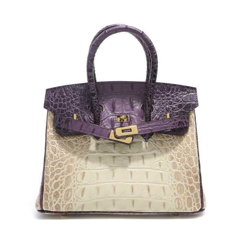 herme birkin Crocodile bag genuine leather women's bag new fashion versatile atmospheric One Shoulder Messenger Handbag, 25cm apricot purple
herme birkin Crocodile bag genuine leather women's bag new fashion versatile atmospheric One Shoulder Messenger Handbag, 25cm apricot purple