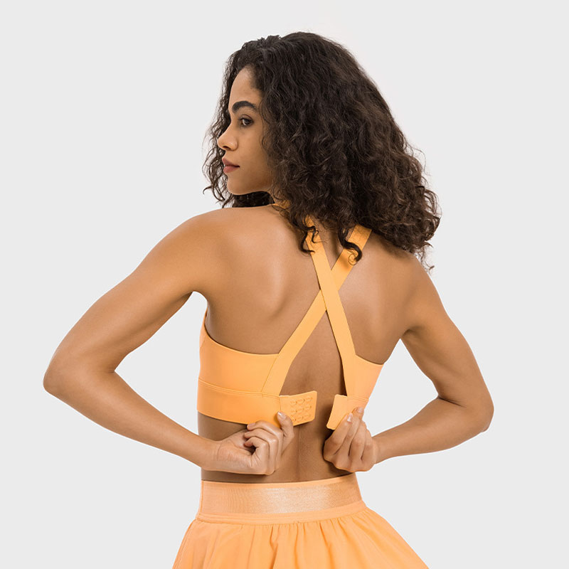 227- Super Wide Shoulder Strap Yoga Bras High Support Sports Bra Back Three Rows of Buckle Underwear Fashion Breathable Tank Tops