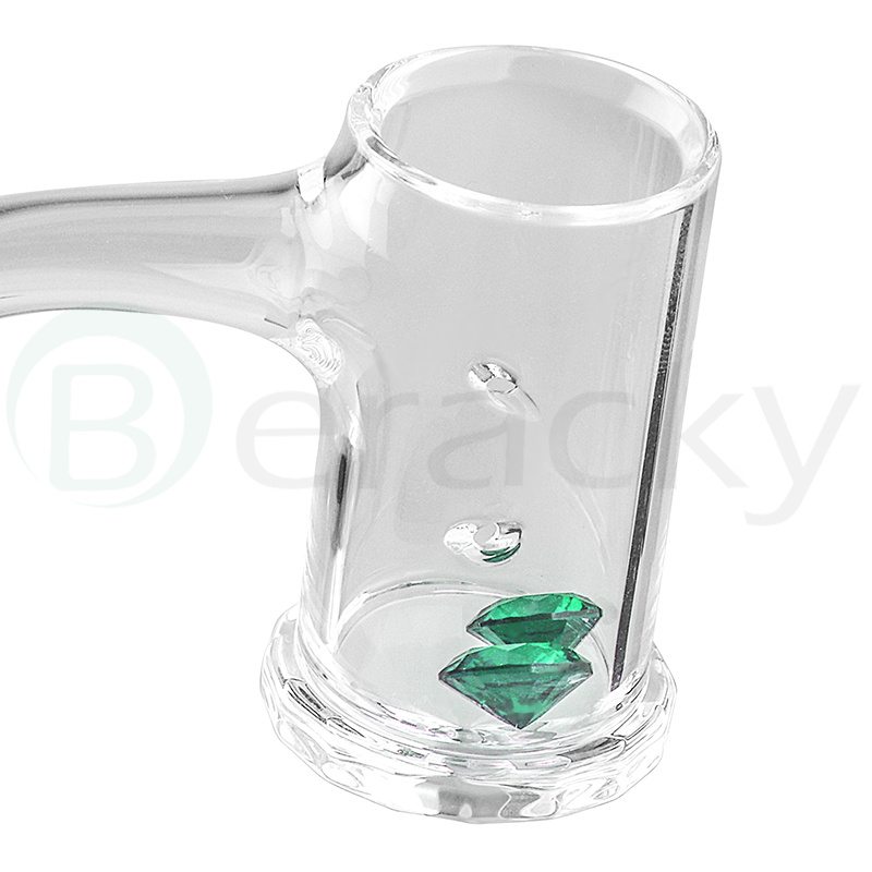 

Green Emerald Smoke Shaped Diamond 6mm 10mm Insert For Quartz Banger Nail Terp sluerper Bangers Glass Pipes