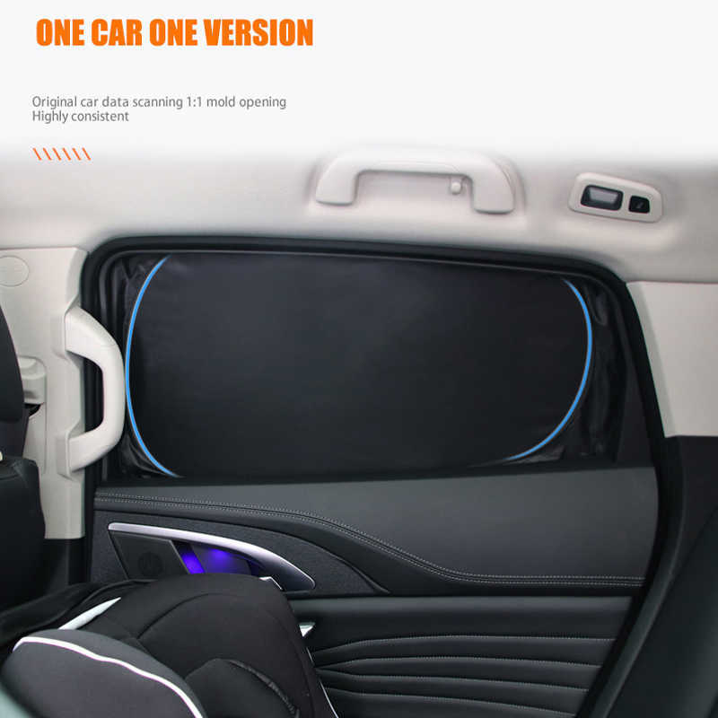 Car Sun Shade For Tesla Model 3 Y X S 2021 2022 Windshield Sunshade Cover Protector Front Side Window Privacy Blind Shading Kids