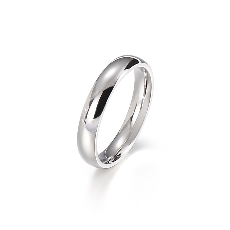 Promise Ring 18k Gold Plated Stainless Steel Couples Engagement Wedding Rings