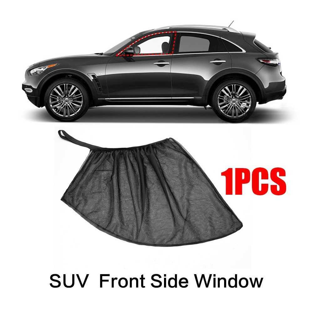 1/2pcs Car Mesh Sunshade Sun Visor Auto UV Protect Curtain Sunshade Mesh SUV Front Side Window Car Mosquito Net for Camping