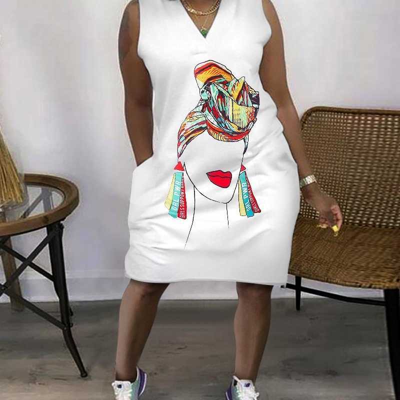 Casual Dresses Plus Size 3xl 4xl 5xl Women Sleeveless Dress Designer Clothing Fashion Loose 3D Printing Outdoor V-neck, #19
Casual Dresses Plus Size 3xl 4xl 5xl Women Sleeveless Dress Designer Clothing Fashion Loose 3D Printing Outdoor V-neck, #19