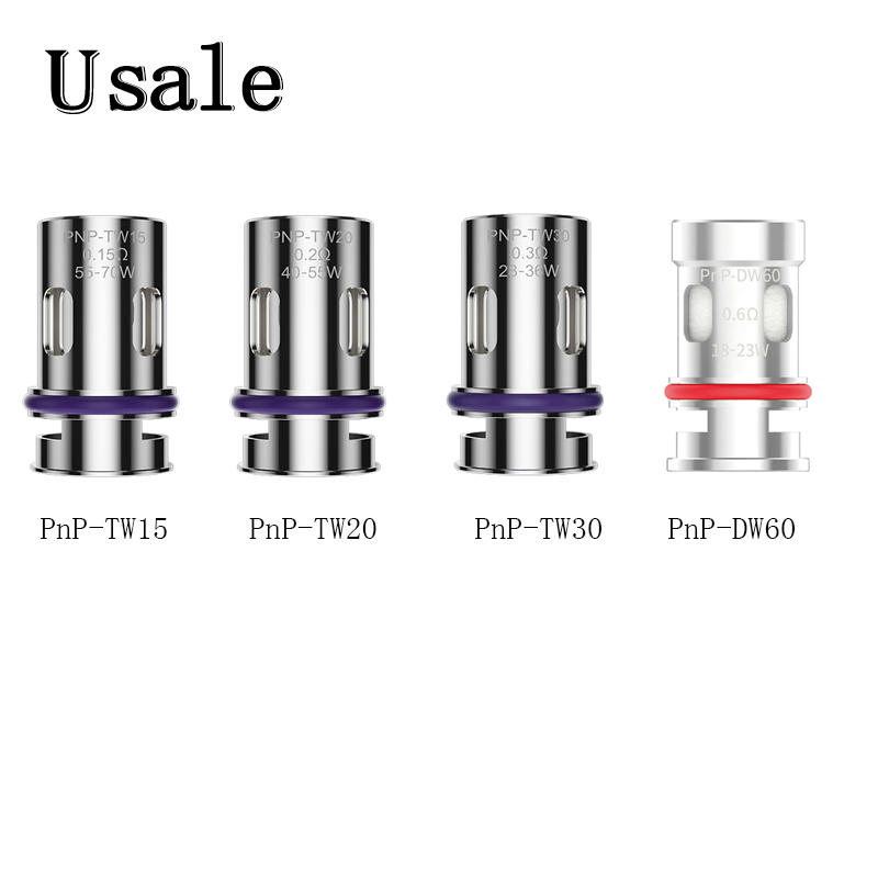 VOOPOO PNP-TW Coils 0.15ohm PnP-TW15 0.2ohm PnP-TW20 0.3ohm PnP-TW30 0.6ohm PnP-DW60 Replacement Coil For Drag 4 Kit
VOOPOO PNP-TW Coils 0.15ohm PnP-TW15 0.2ohm PnP-TW20 0.3ohm PnP-TW30 0.6ohm PnP-DW60 Replacement Coil For Drag 4 Kit