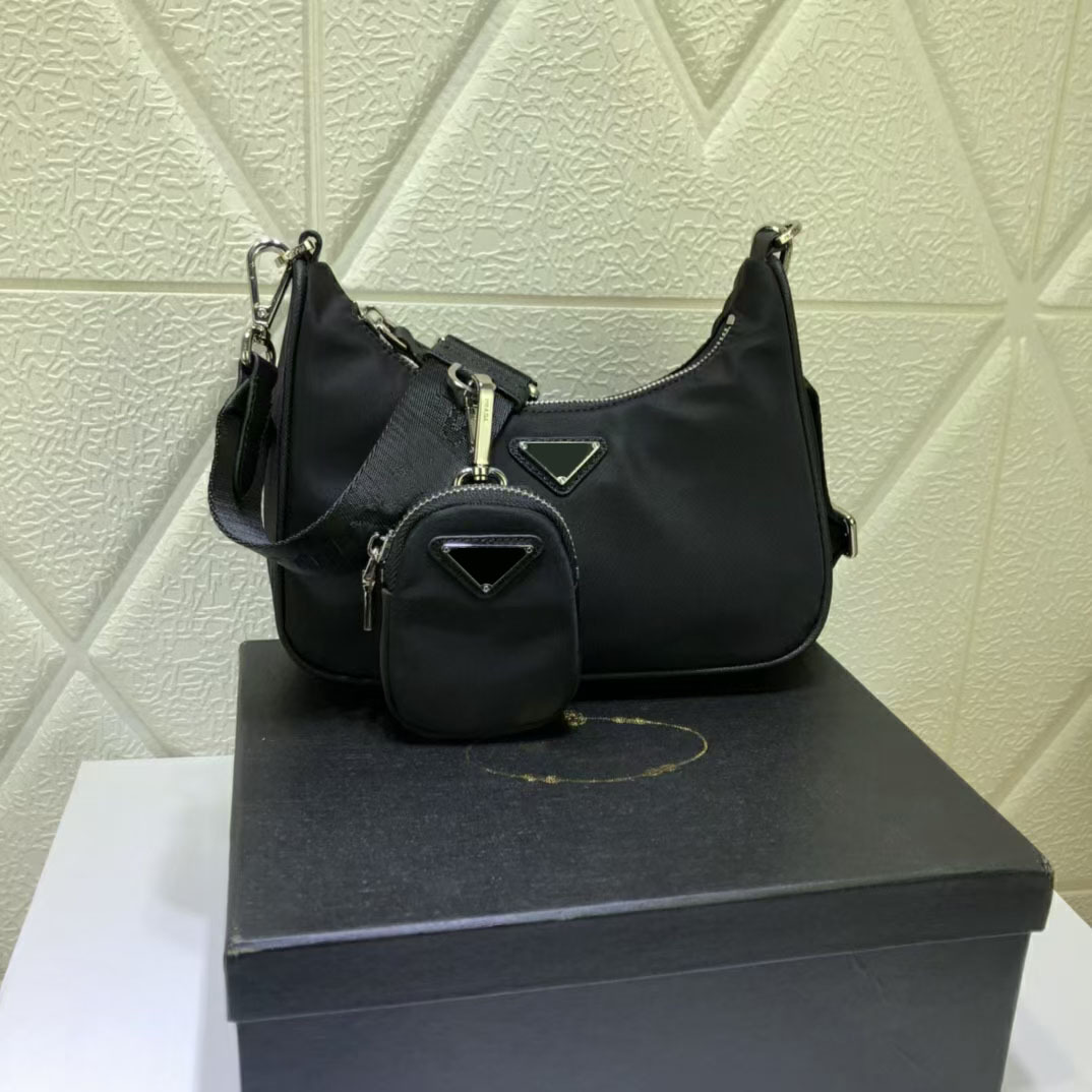 Luxurys 3 Piece Womens Designer Bags Underarm Bag Waterproof Nylon Fabric One Shoulder Crossbody Women Bag, Black
Luxurys 3 Piece Womens Designer Bags Underarm Bag Waterproof Nylon Fabric One Shoulder Crossbody Women Bag, Black