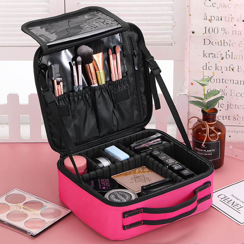 Cosmetic Bags Cases Professional Female Makeup Case Brush Make Up Storage Box Trousse Maquillage Beauty Nail Tool Women Cosmetic Organizer Suitcase 23