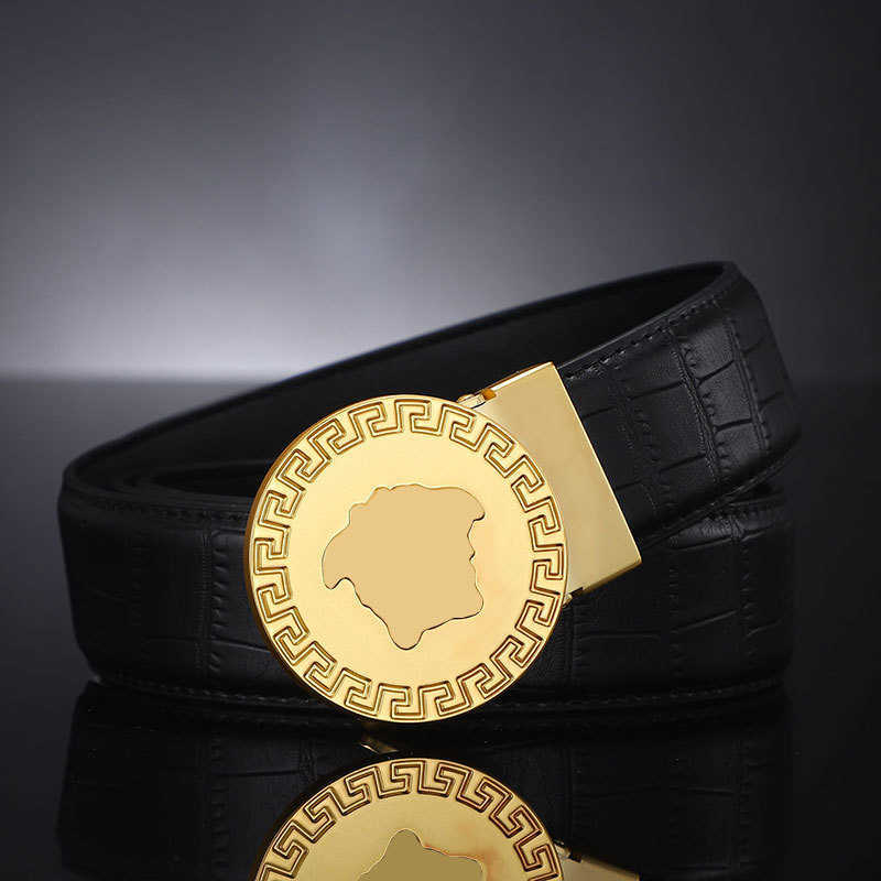 Fashion Classic Men Designer Belts Black Alligator Pattern Women Mens Casual Automatic Buckle Belt Business Leisure Belt Width 3.5cm
Fashion Classic Men Designer Belts Black Alligator Pattern Women Mens Casual Automatic Buckle Belt Business Leisure Belt Width 3.5cm
