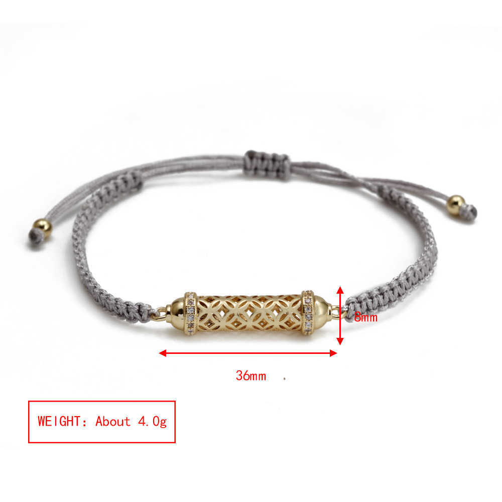 Link Chain Card Zircon Enamel Connector Bracelet For Women Girls Fashion Jewelry Accessories Gift Adjustable Cord Chain Bracelet 2022 G230208