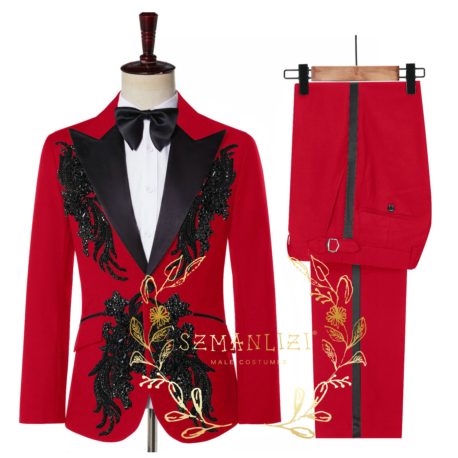 Mens Suits Blazers Costume Mariage Homme Real Po Crystal Beading For Men Groom Wedding Suit Prom Tuxedo Blazer 230209