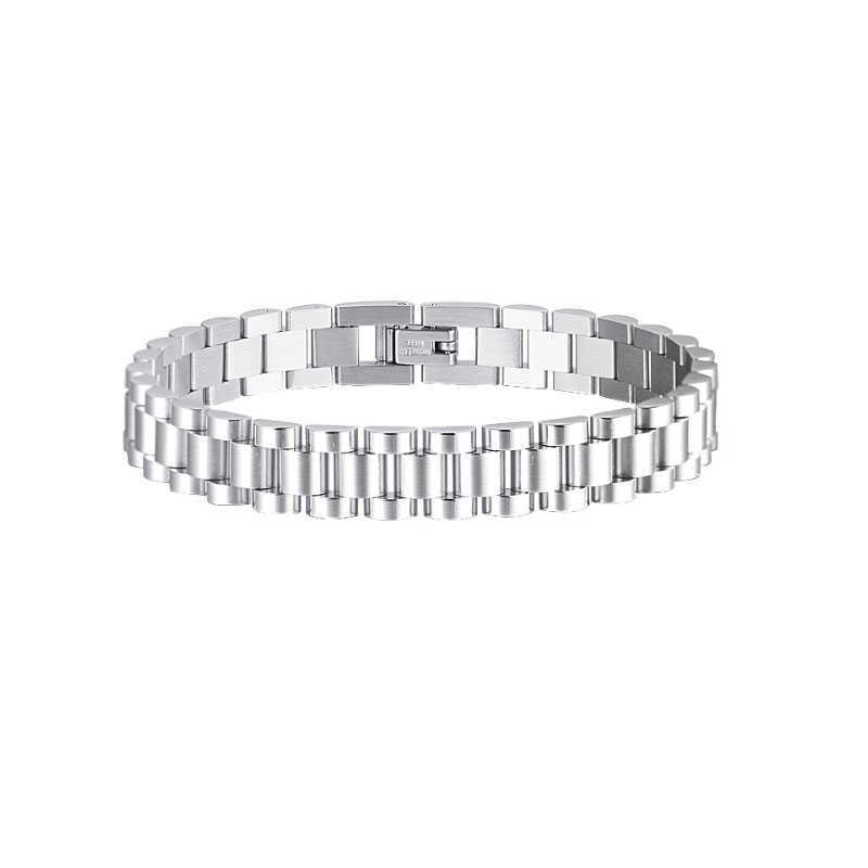 Link Chain Stainless Steel Inexpensive Jewelry Party Companies Women and Men band Link 3 Row Bracelet Chain Wholesale G230208