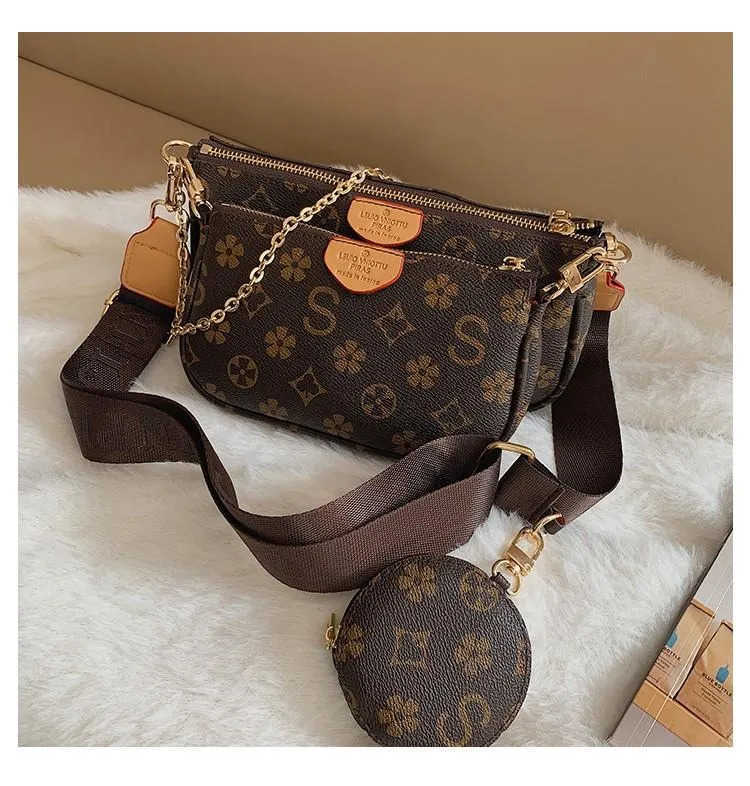 High Qulity Top Quality Luxury Designer Favorite Multi Pochette Women Purse Handbags Leather Shoulder Messenger Bag Purses 3 Piece Sets, Camel
High Qulity Top Quality Luxury Designer Favorite Multi Pochette Women Purse Handbags Leather Shoulder Messenger Bag Purses 3 Piece Sets, Camel