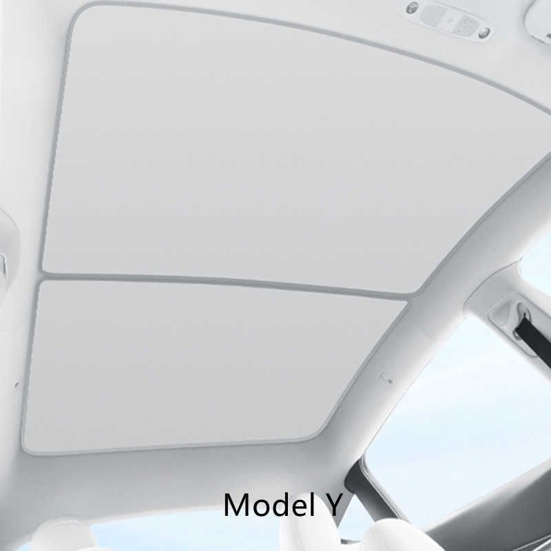 TEFUN for Tesla Model Y Sunshade 2021 2022 Mode 3 Roof Shade Model 3 Y Sun Protection Tesla Accessories