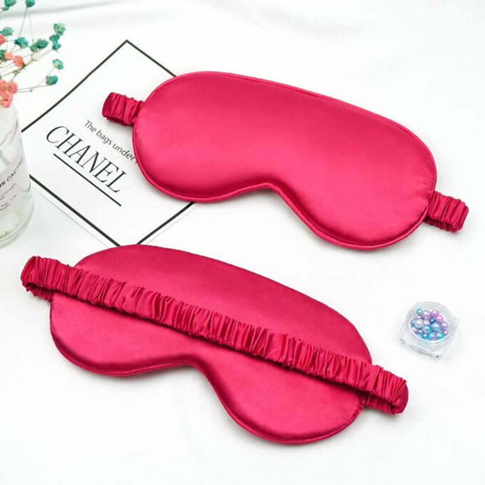 16 Colors Blue Pink Silk Sleep Masks Rest Shading Eye Mask Padded Shade Cover Eyepatch Travel Relax Aid Blindfolds Eyemask Mascaras De Seda Para Dormi