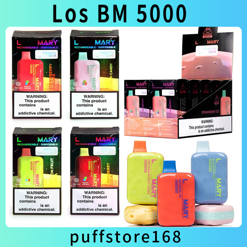 L Mary OS5000 Ef Bar Disposable E cigarettes 5000 Puffs Vape Pen 13ml Pre-filled Mesh Coil Pods 650mAh Rechargeable Battery Vaporizers vapes flavours elux bars esco
L Mary OS5000 Ef Bar Disposable E cigarettes 5000 Puffs Vape Pen 13ml Pre-filled Mesh Coil Pods 650mAh Rechargeable Battery Vaporizers vapes flavours elux bars esco