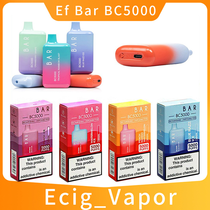 Ef Bar BC5000 Disposable E cigarettes 5000 Puffs Vape Pen 13ml Prefilled Mesh Coil Pods 650mAh Rechargeable Battery Vaporizers elux ultra esco bar aroma king randm
Ef Bar BC5000 Disposable E cigarettes 5000 Puffs Vape Pen 13ml Prefilled Mesh Coil Pods 650mAh Rechargeable Battery Vaporizers elux ultra esco bar aroma king randm