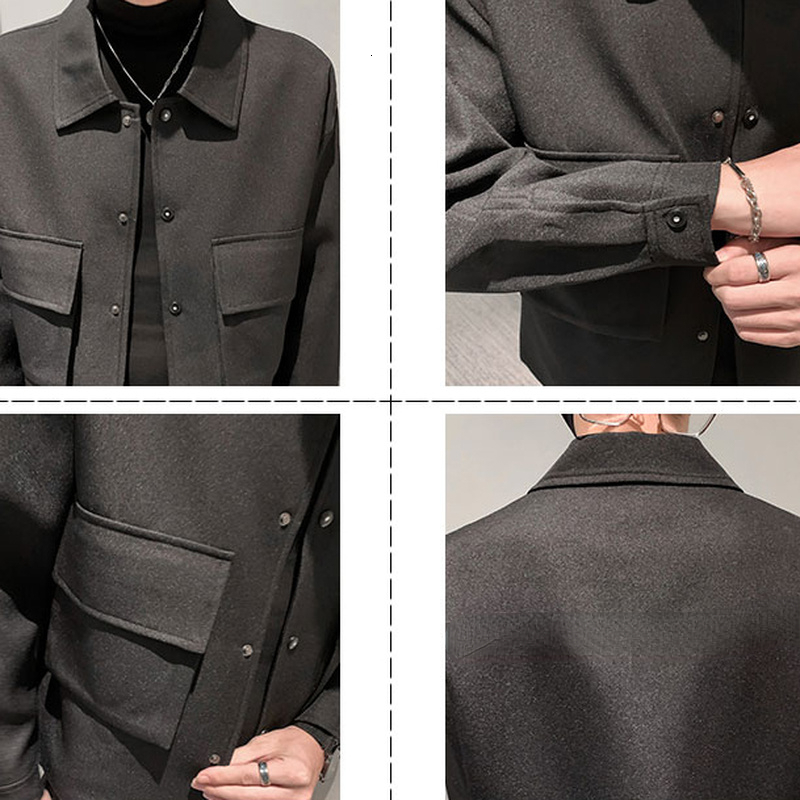 Mens Jackets Men Autumn Pockets Turndown Collar Skinny Fashion Outwear Plus Size Streetwear Arrival BF Clothing Cazadora Hombre 230210